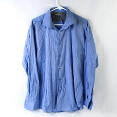 Calvin Klein Extreme Slim Fit Men's XL Light Blue Striped Long Sleeve Button Up