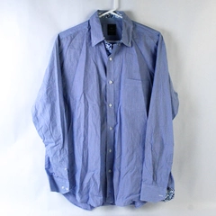 Tailorbyrd Men's Large Blue Button Up Long Sleeve Shirt