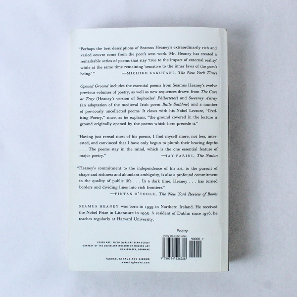 Opened Ground Selected Poems 1966-1996 Seamus Heaney 1999 Paperback