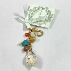 Noblesse Collection Charm Keyring For Backpacks Cell Phones Luggage Sea Shells