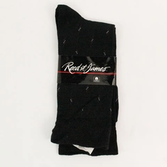 Vintage Reed St. James Black Cable Socks New with Tags Size 10-13