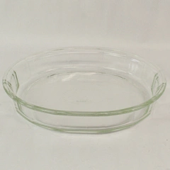 Pyrex Clear Glass Cookware 805-B Pie Plate Casserole Dish 2.4 Liter