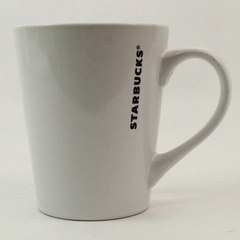 2016 Starbucks White Ceramic Original Style Coffe Cup Mug Simple Logo 13 OZ