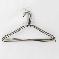 Lot of 10 Many Colors Wire Clothing Hangers Various Sizes