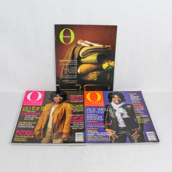 Lot of 3 O the Oprah Magazine Sept and Oct 2003 Magazines and Supplement to O