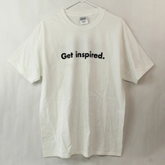 Get Inspired Downtown Design and Digital White T-shirt Adult Size Small
