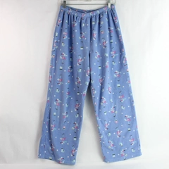 Maidenform Women's Blue Pajama Pants Bottoms Flamingo Pattern Size L