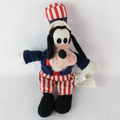 Disney Store Uncle Sam Goofy Plush Stuffed Animal Some Staining
