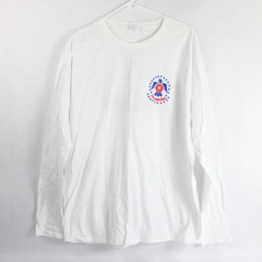 Port & Company Unisex XL White Long Sleeve Thunderbird Logo Front and Back 