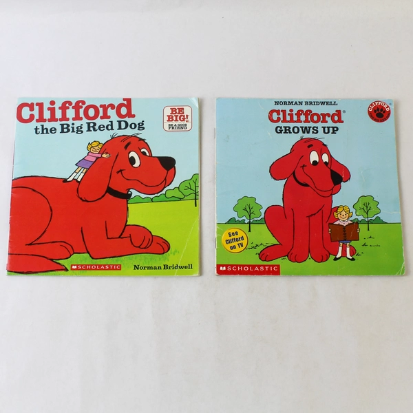 Lot Of 2 Clifford Books The Big Red Dog and Grows Up Norman Bridwell 2010 PB