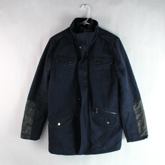 Vintage Urban Republic Men's Size Small Wool Blend Blue Zip Up Coat Jacket 