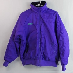 Vintage Columbia Reversible Ski Jacket Women's L Purple Insulated Pockets