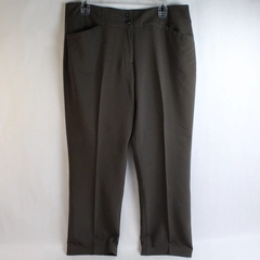 Tribal Slacks Women Size 12 Expresso Brown Comfort Waist Straight Leg