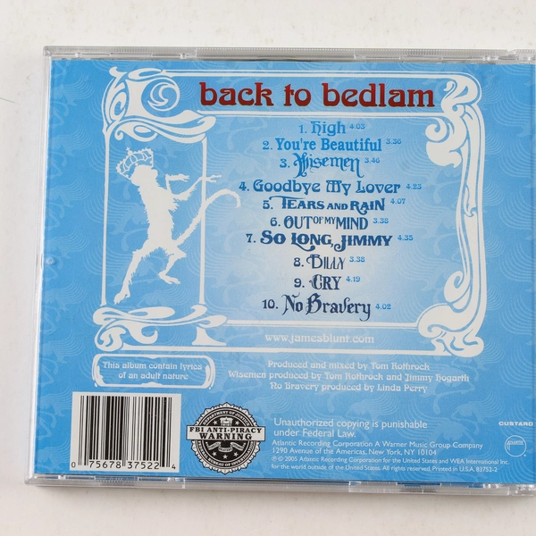 James Blunt Back to Bedlam CD 2005 Atlantic Recording