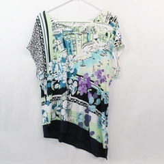 Christopher & Banks Petite Women's Beachside Bay Pattern Top Size P/L