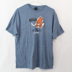 Vintage Gildan "Yep They Do" Alaska Bear Shirt in Blue Size Unisex XL