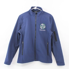 Dolmen Clothing Full Zip Ireland Blue Shell Jacket Size 8-10
