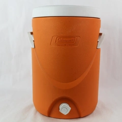 Coleman 5 Gallon Portable Plastic Water Jug Dispenser in Orange 19 Inches Tall