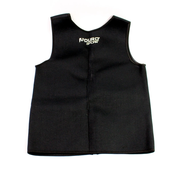 Aduro Sport Unisex Sauna Zip Up Vest Black Neoprene Size M