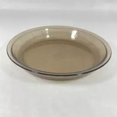 Pyrex 209 Smoky Gray Glass Pie Dish 9 Inch 