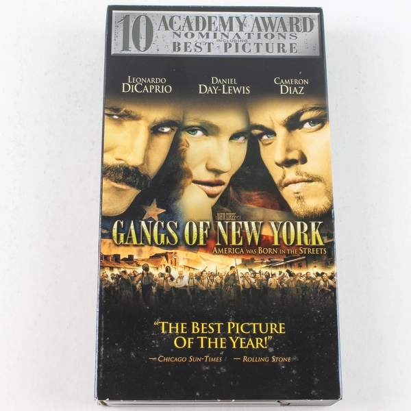 Gangs of New York VHS 2003 Leonardo DiCaprio Daniel Day-Lewis Cameron Diaz