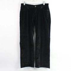 Christopher Blue Black Velvet Stretch Pants Slacks Women's Size 8 Cotton Blend 