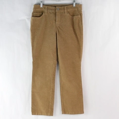 St. John's Bay Straight Leg Tan Corduroy Pants Women's Size 10P