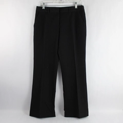 Worthington Women's Black Modern Fit Straight Wide Leg Dress Slacks Pants Size 8