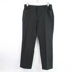 Christopher & Banks Black Straight Leg Dress Slacks Pants Women's Size 4 Short
