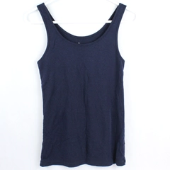A New Day Dark Blue Tank Top Women's Size Medium Made in Haiti 