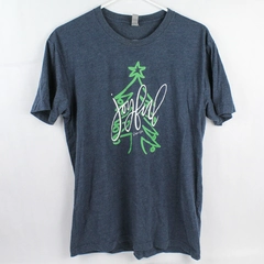 Next Level Apparel Women's Dark Gray "Joyful" Christmas Short Sleeve TShirt Sz M