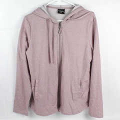 32 Degrees Cool Womem's Pink Lightweight Long Sleeve Full Zip Up Hoodie Size L