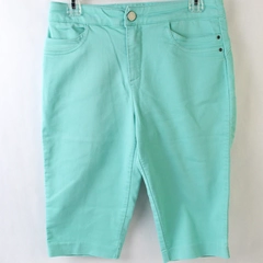 Christopher & Banks Petite Mint Color Capris Women's Size 4P