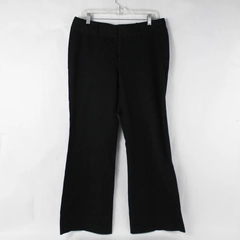 Banana Republic Women's Black Mid Rise Flare Dress Slacks Jackson Fit Size 10