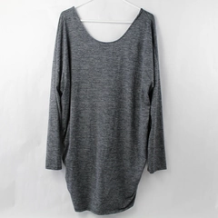 Lucy Gray Long-Sleeve Wide Neckline Shirt Women's Size 2X