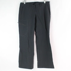 Exofficio Women's Black Hiking Rain Golf Pants Straight Leg Mid Rise Size 4