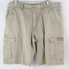 UNIONBAY Quality Sportswear Men's Khaki Cargo Shorts Size 38 100% Cotton