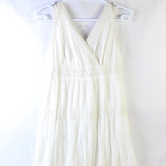 Charter Club White Cotton Ankle-Length Beachy Dress Women's Size 10