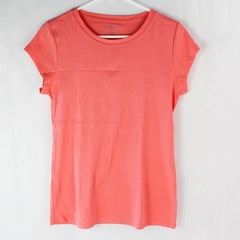 Liz Claiborne Women's Hot Salmon Pink Short Sleeve T-Shirt 100% Cotton Size M