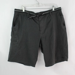 O' Neill Crossover Men's Dark Gray Belted Shorts Size 38 Polyester Blend 