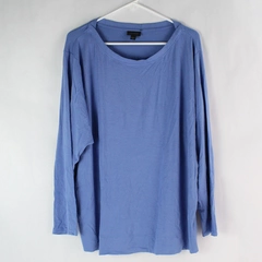 J. Jill Wearever Collection Women's Clear Blue Long Sleeve Shirt Size XL