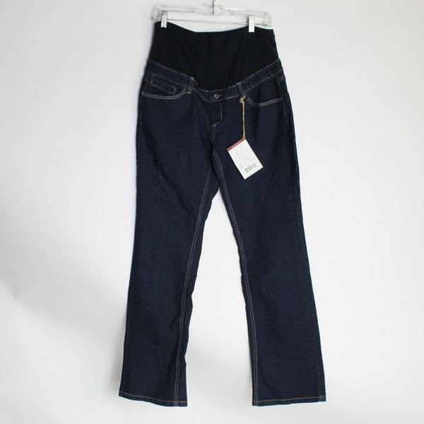 Lilac Dark Double Pocket Tummy Trimmer Denim Blue Jeans Women's Size Large 10-12