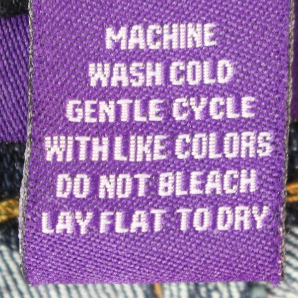 Lilac Dark Double Pocket Tummy Trimmer Denim Blue Jeans Women's Size Large 10-12