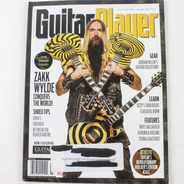 Guitar Player Magazine March 2018 Zakk Wylde The Shred Issue