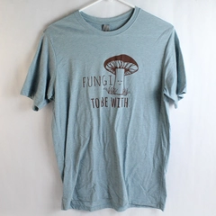 Next Level Apparel Women's Blue Fungi To Be With Short Sleeve Shirt Size M