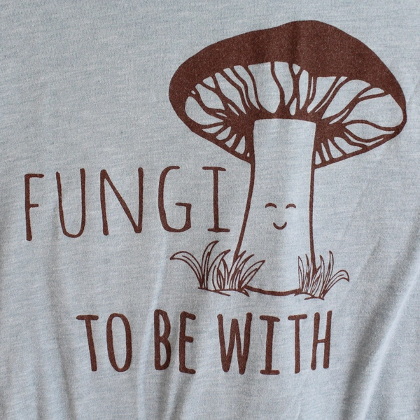 Next Level Apparel Women's Blue Fungi To Be With Short Sleeve Shirt Size M