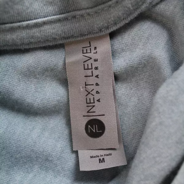 Next Level Apparel Women's Blue Fungi To Be With Short Sleeve Shirt Size M