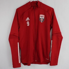 Adidas Men's Red Full Zip Collar Long Sleeve Westside Timbers Jacket Size Small