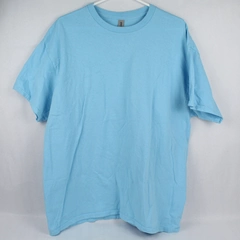 Gildan Heavy Cotton Unisex Adults XL Light Blue Short Sleeve T-Shirt 