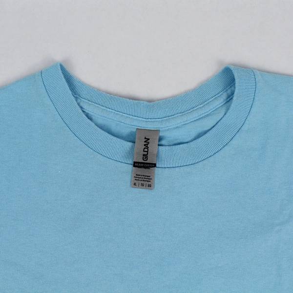 Gildan Heavy Cotton Unisex Adults XL Light Blue Short Sleeve T-Shirt